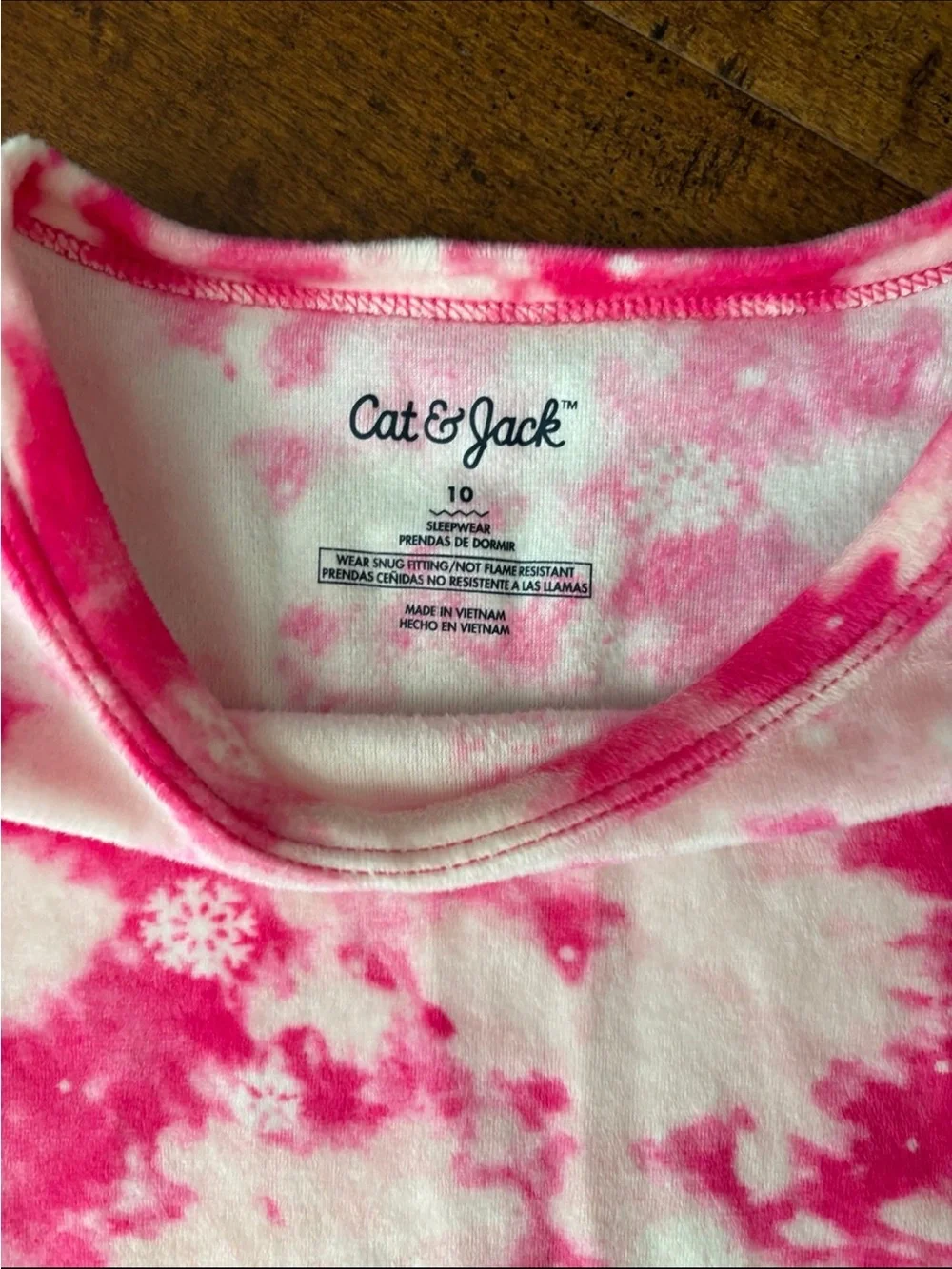 Cat & Jack ~ 2pc Pink Tie-Dye Print Pajama Set ~ Size 10